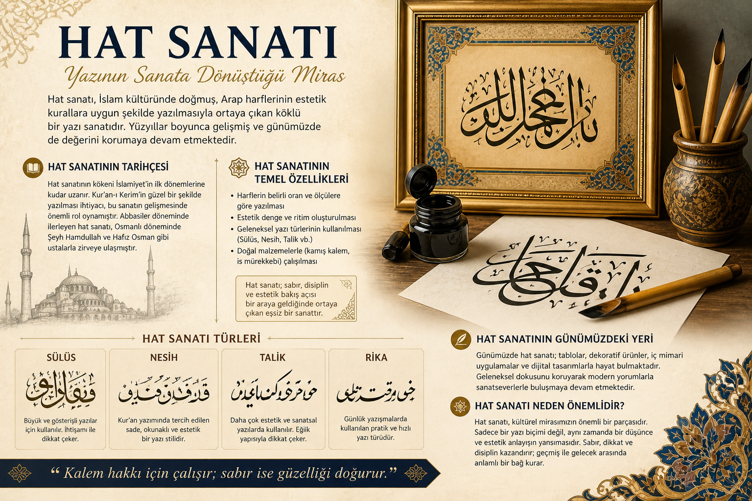 hat sanatı çizimleri, hat sanatı tablo